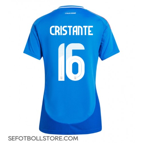 Italien Bryan Cristante #16 Replika Hemmatröja Dam EM 2024 Kortärmad